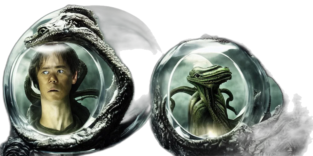 dragon, creature, jewelry, mask transparent PNG cut-out