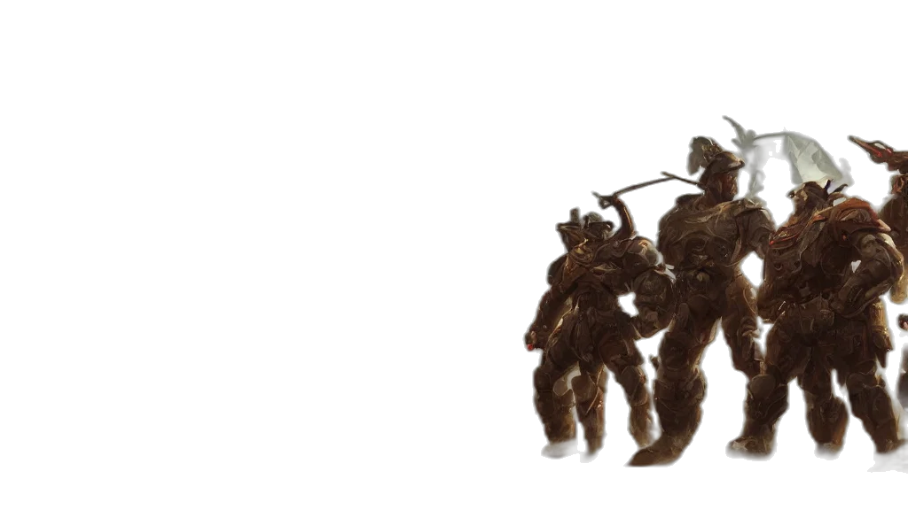 weapon, robot, hair, staff transparent PNG cut-out