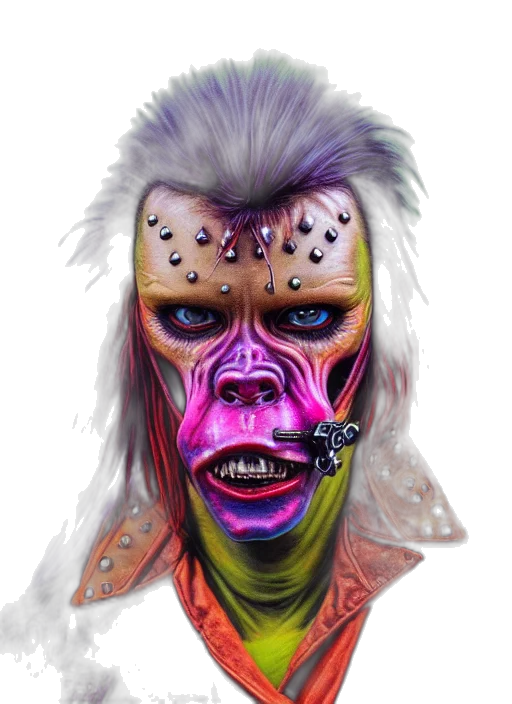 mask, face, creature, concept art transparent PNG cut-out