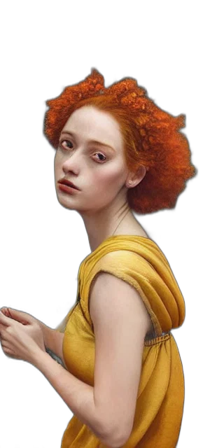 crown, hair, dress, face transparent PNG cut-out