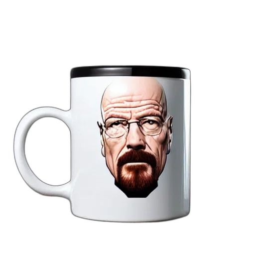 face, photorealistic, 3d render, mug transparent PNG cut-out