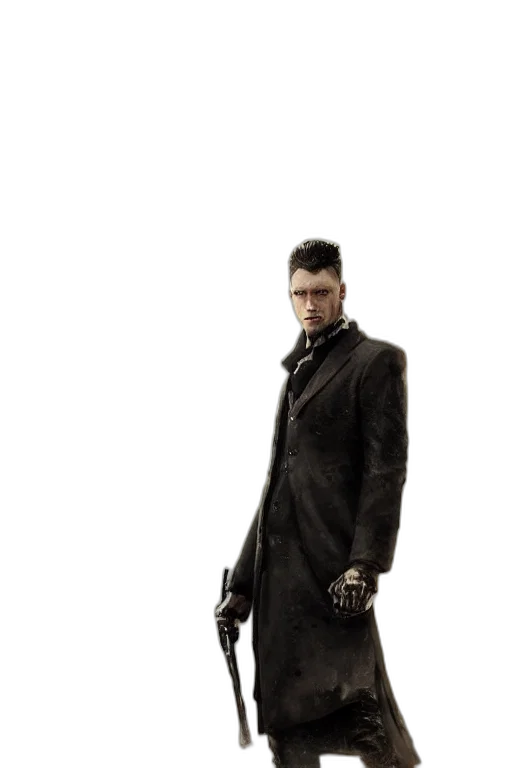 jacket, staff, weapon, concept art transparent PNG cut-out