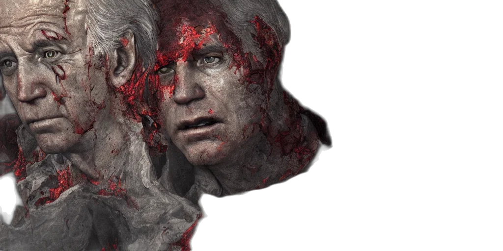 face, concept art, 3d render, photorealistic transparent PNG cut-out