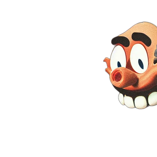 mask, face, animal, 3d render transparent PNG cut-out