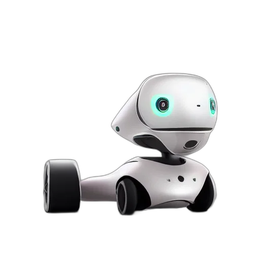 robot, car, 3d render, concept art transparent PNG cut-out