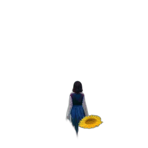 hat, umbrella, dress, hair transparent PNG cut-out