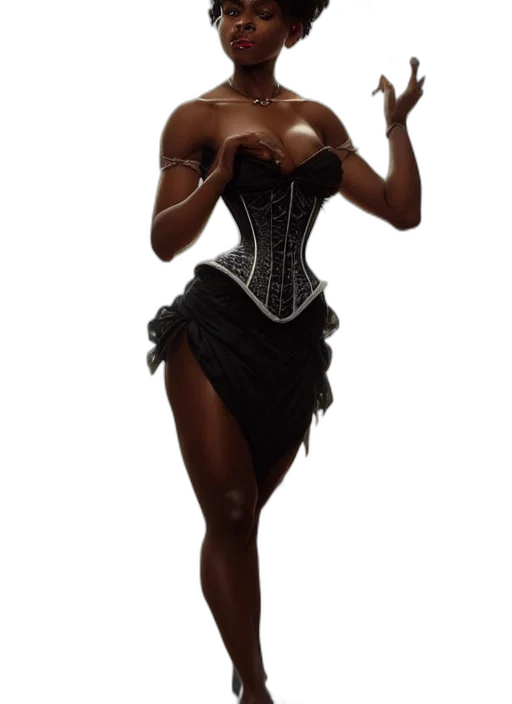 dress, concept art, fantasy art, 3d render transparent PNG cut-out