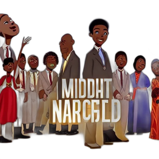 concept art, cartoon, midnight, gospel transparent PNG cut-out