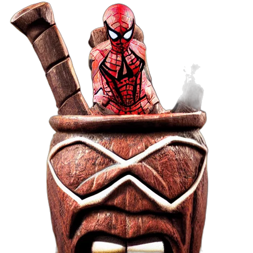 mask, bottle, 3d render, concept art transparent PNG cut-out