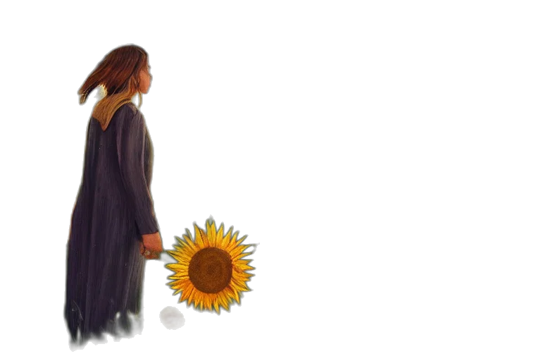 dress, flower, concept art, watercolor transparent PNG cut-out