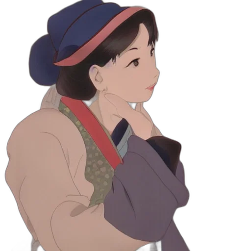 hat, jacket, staff, face transparent PNG cut-out