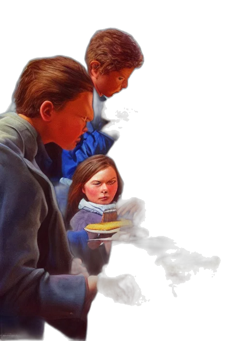 food, oil painting, photorealistic, concept art transparent PNG cut-out