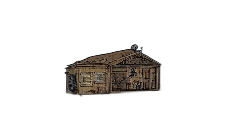building, furniture, 3d render, concept art transparent PNG cut-out