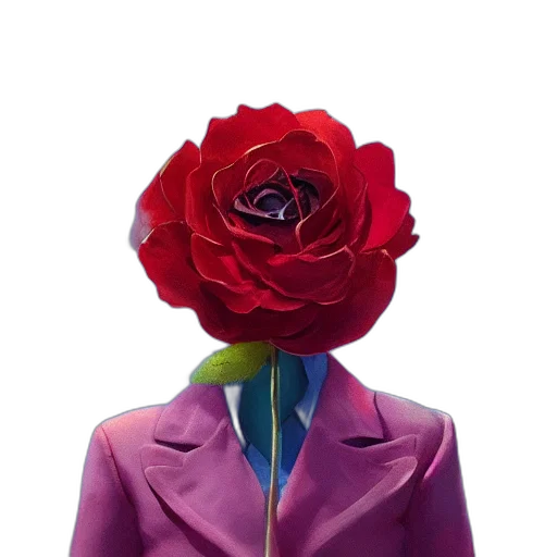 jacket, flower, crown, hat transparent PNG cut-out