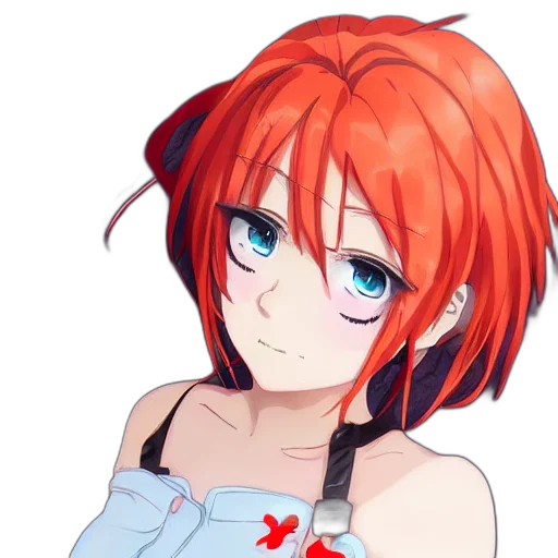 staff, dress, face, flower transparent PNG cut-out