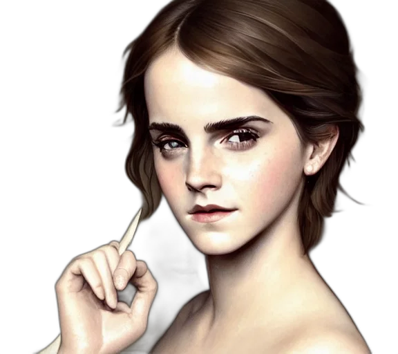 face, jewelry, hair, staff transparent PNG cut-out