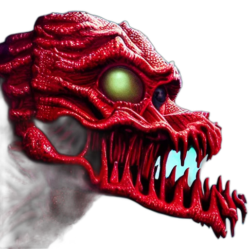 dragon, mask, creature, face transparent PNG cut-out