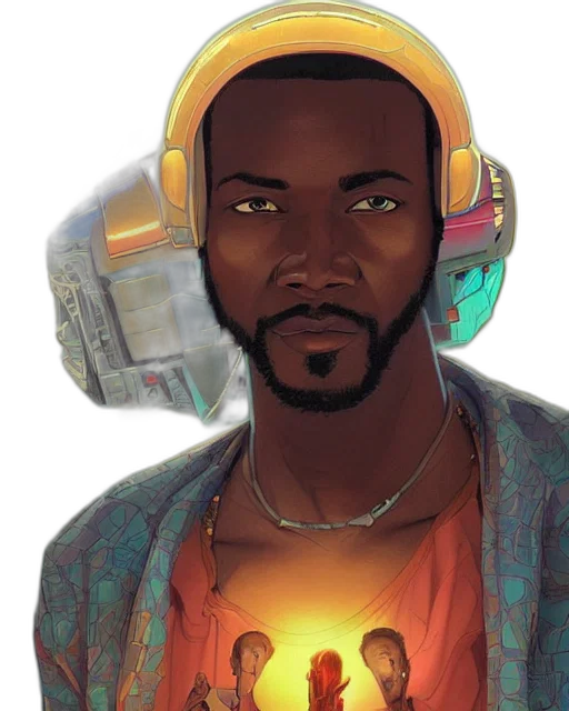 robot, concept art, comic book art, cyberpunk transparent PNG cut-out