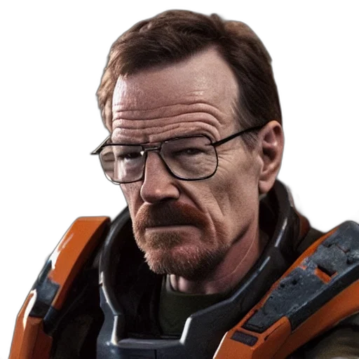face, robot, jacket, staff transparent PNG cut-out