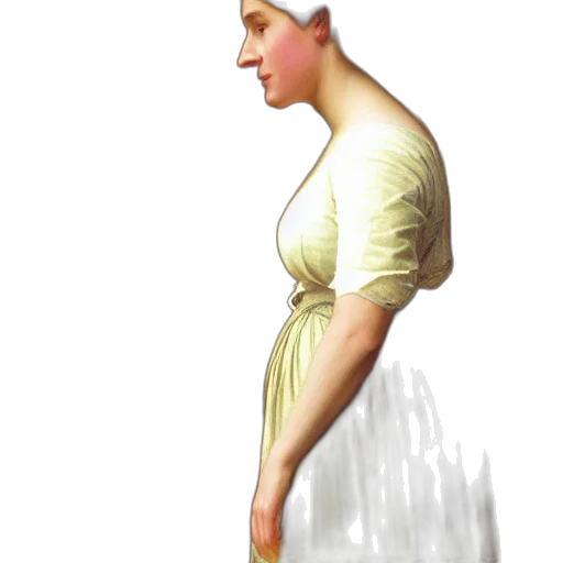 dress, jewelry, staff, face transparent PNG cut-out