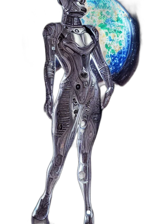 robot, staff, jewelry, weapon transparent PNG cut-out