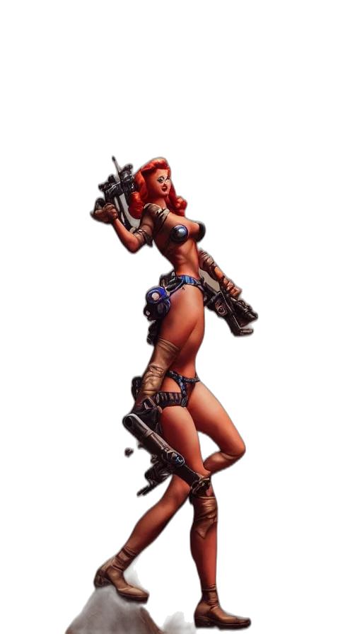 weapon, robot, staff, concept art transparent PNG cut-out