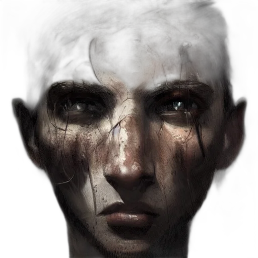 face, mask, robot, creature transparent PNG cut-out