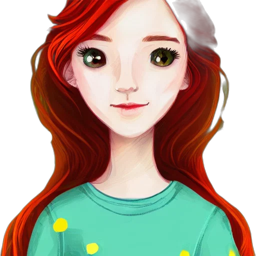 face, dress, cartoon, fantasy art transparent PNG cut-out