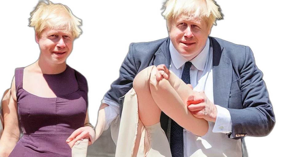 dress, shoes, boris, johnson transparent PNG cut-out