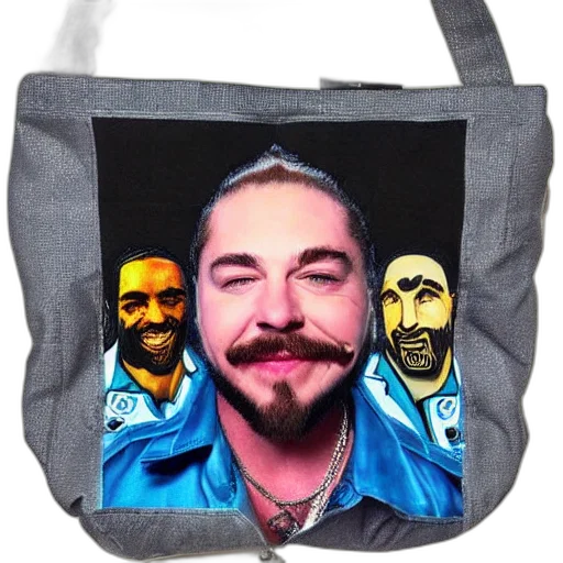 face, post, malone, embroidered transparent PNG cut-out