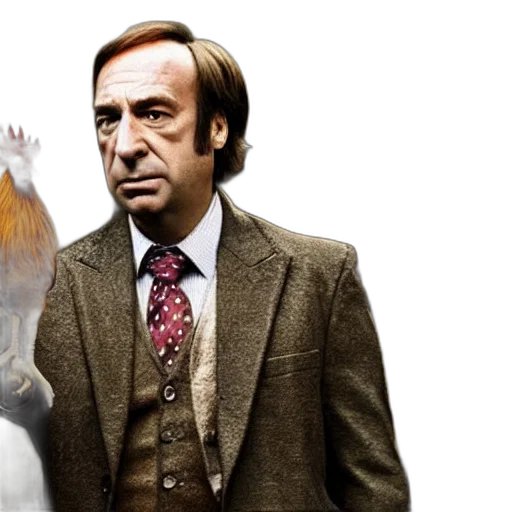 saul, goodman, rooster, medieval transparent PNG cut-out