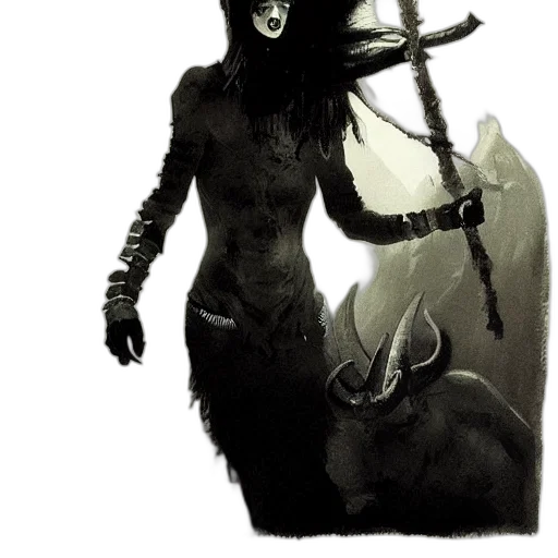 creature, staff, mask, animal transparent PNG cut-out
