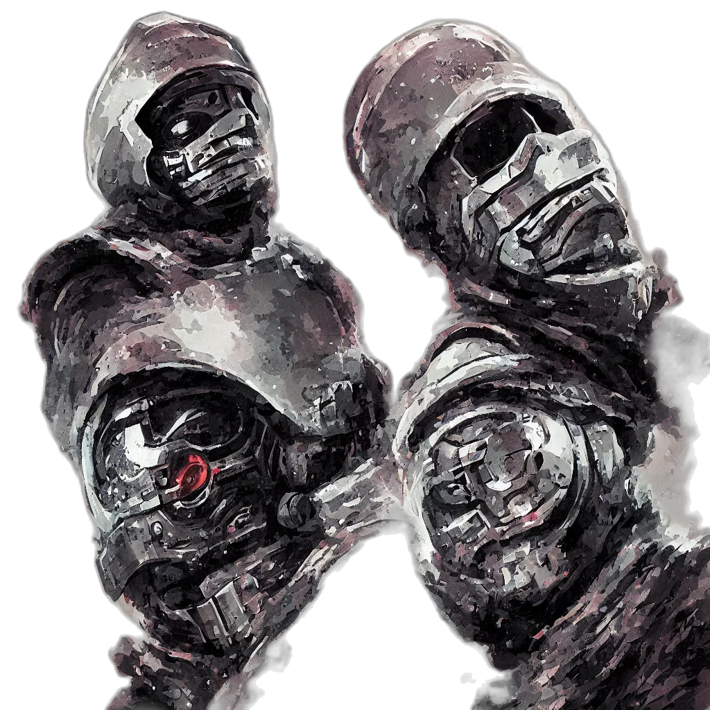 mask, robot, face, creature transparent PNG cut-out