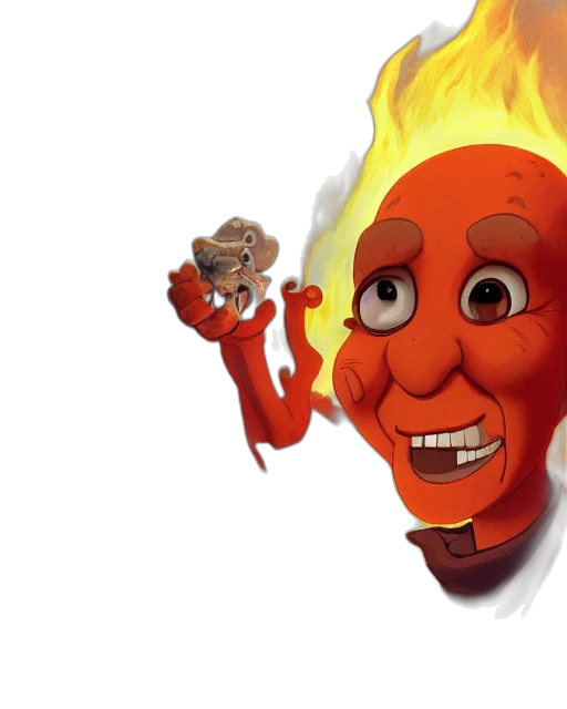mask, face, creature, 3d render transparent PNG cut-out