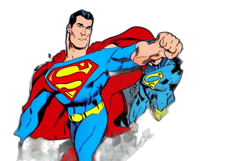 comic book art, cartoon, concept art, superhero transparent PNG cut-out