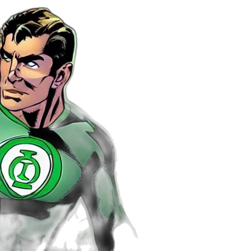 comic book art, concept art, green, lantern transparent PNG cut-out