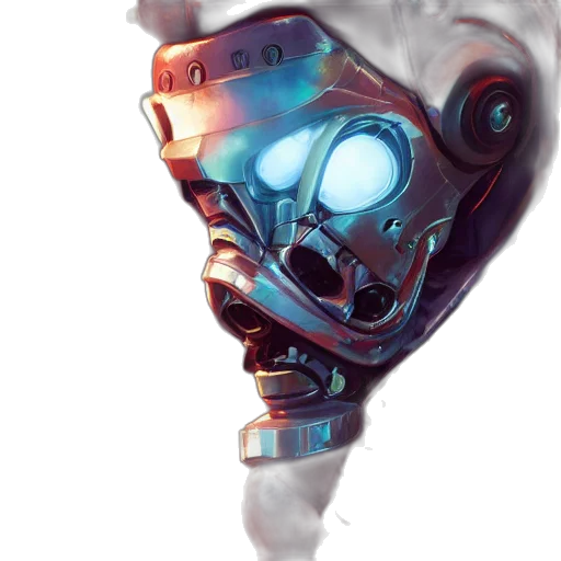 robot, mask, face, weapon transparent PNG cut-out