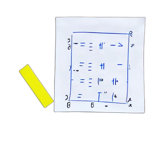 3d render, math, operations, piece transparent PNG cut-out