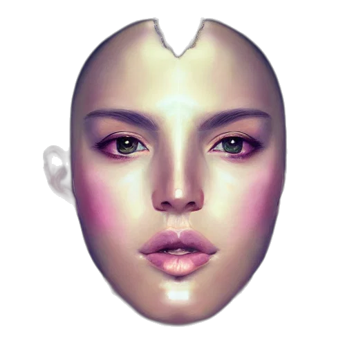 face, mask, robot, crown transparent PNG cut-out