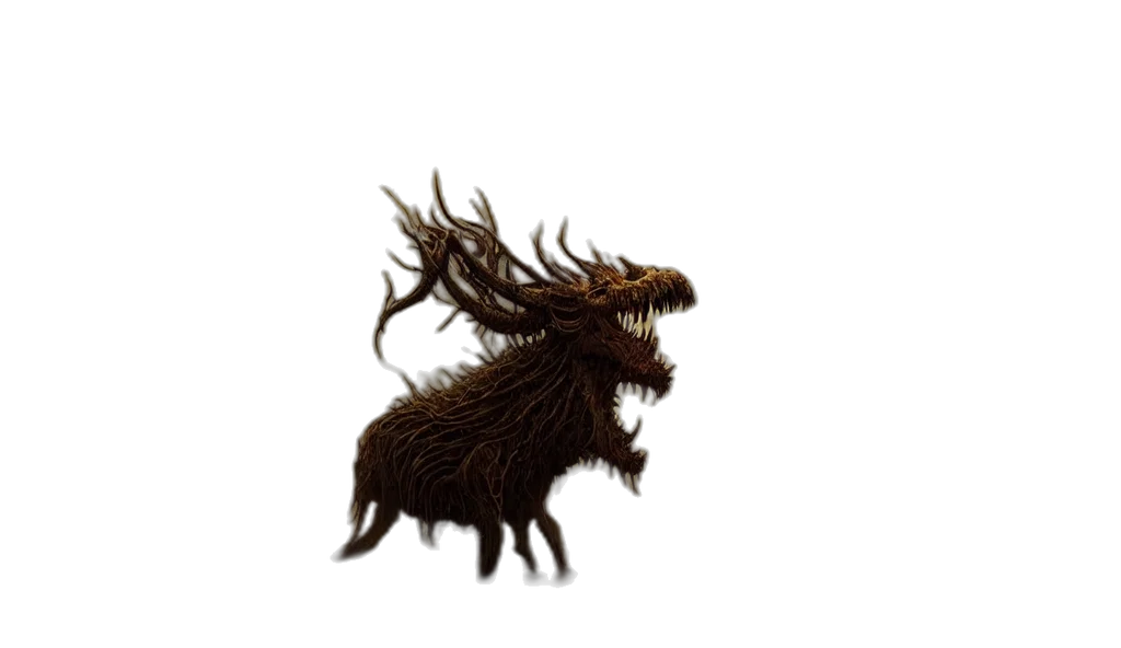 dragon, creature, animal, hair transparent PNG cut-out