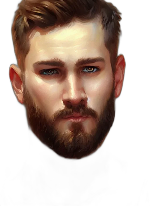 face, mask, photorealistic, oil painting transparent PNG cut-out