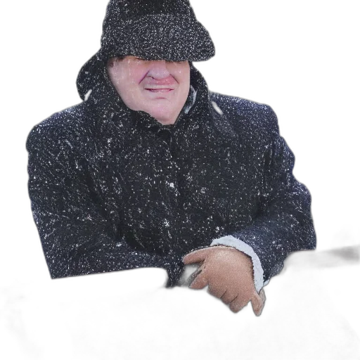 hat, jacket, face, umbrella transparent PNG cut-out