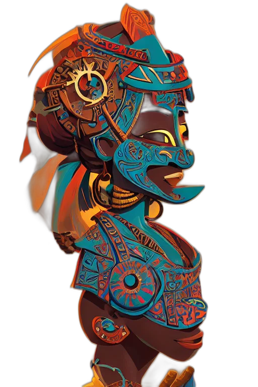 mask, jewelry, staff, robot transparent PNG cut-out