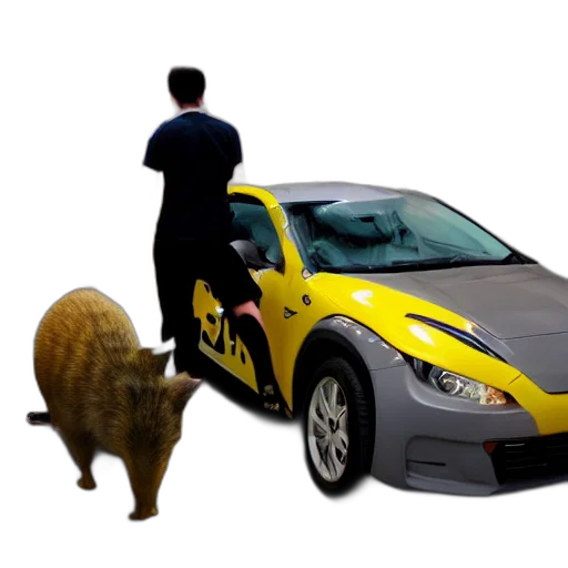 car, animal, creature, concept art transparent PNG cut-out