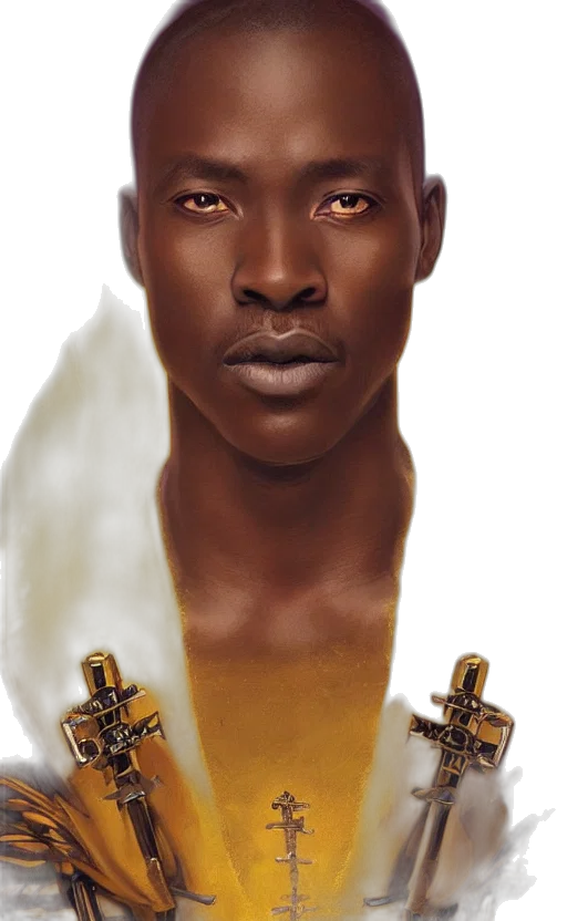 face, crown, jewelry, staff transparent PNG cut-out