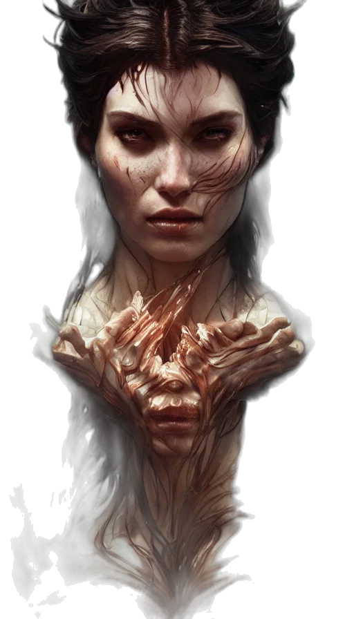 face, creature, mask, concept art transparent PNG cut-out
