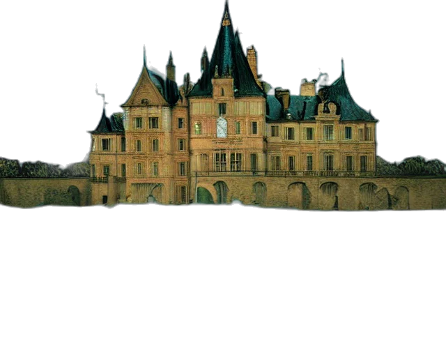 building, crown, concept art, photorealistic transparent PNG cut-out
