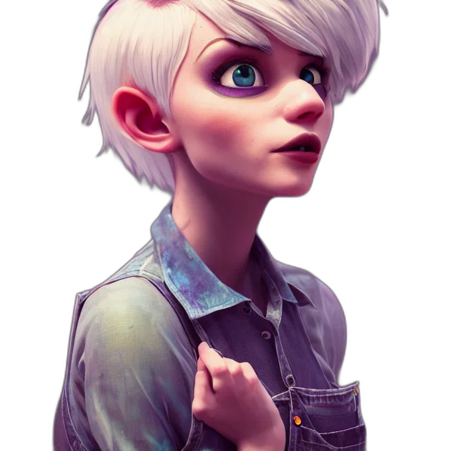 jacket, face, robot, staff transparent PNG cut-out