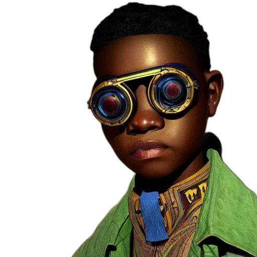 jacket, face, robot, concept art transparent PNG cut-out