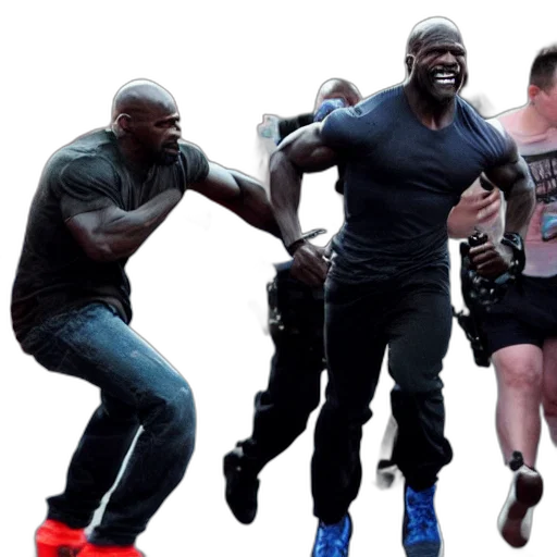 actor, terry, crews, running transparent PNG cut-out